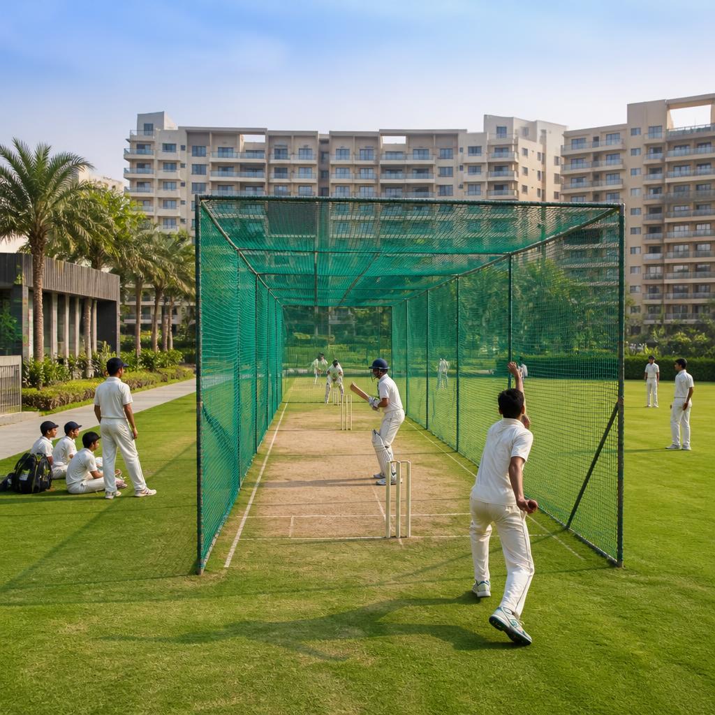 Cricket Net Practice